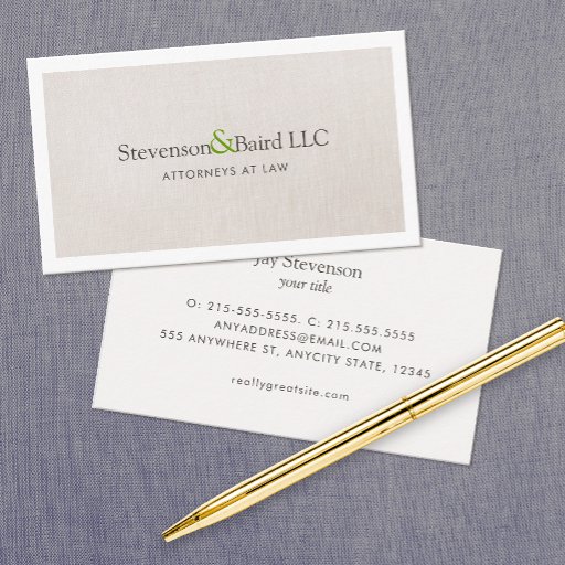 Customizable Lawyers Business Card