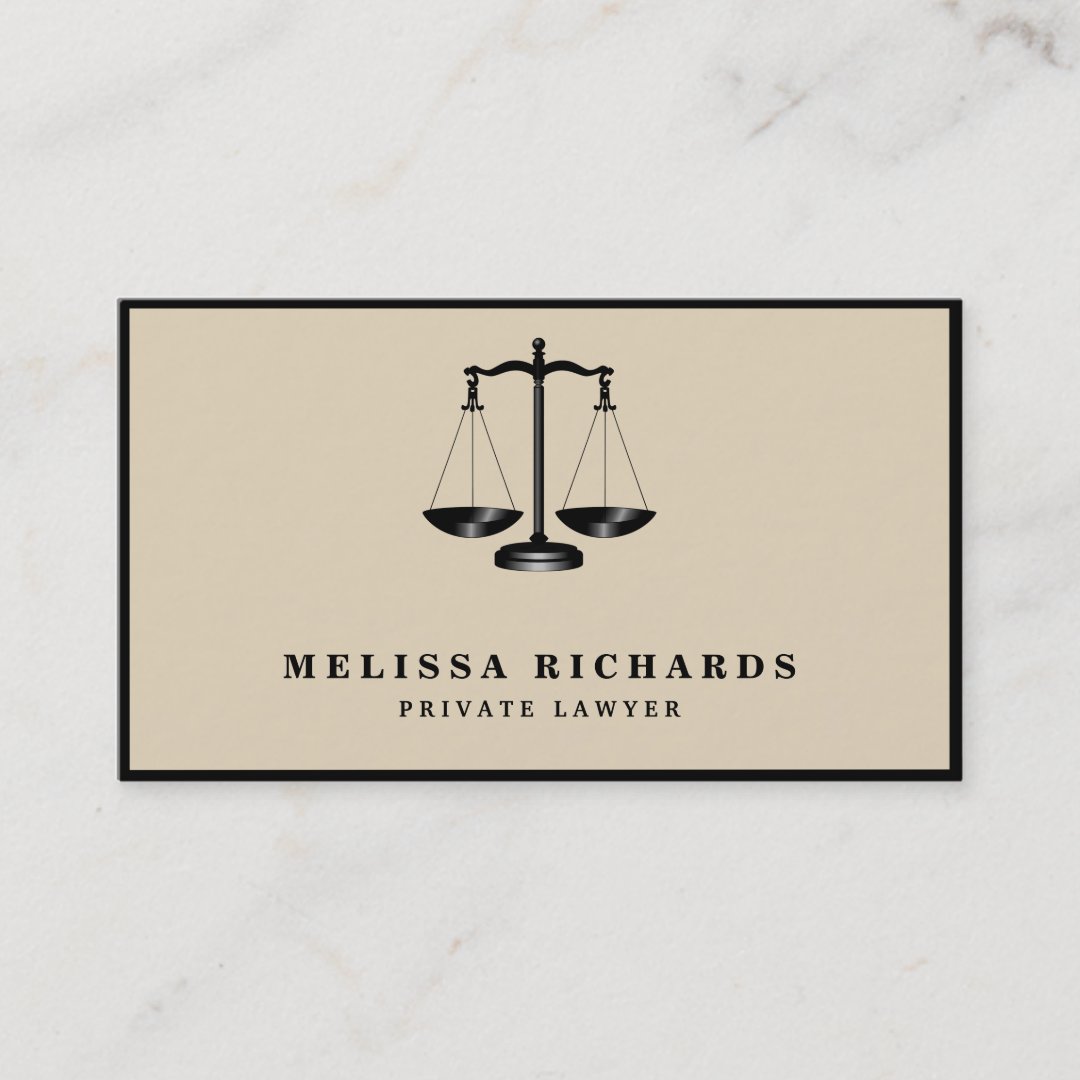 Classic Lawyer Attorney Business Card | Zazzle