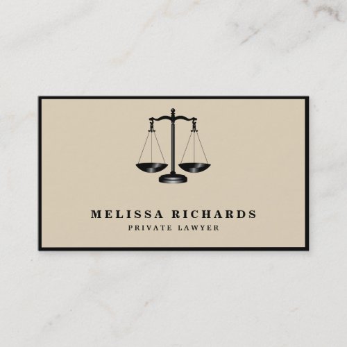 Classic Lawyer  Attorney Business Card