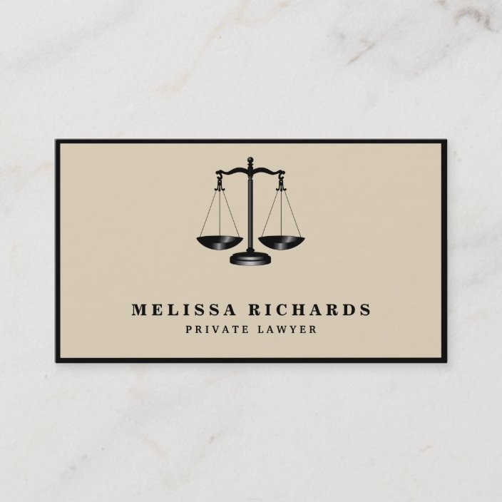 Classic Lawyer Attorney Business Card | Zazzle.com