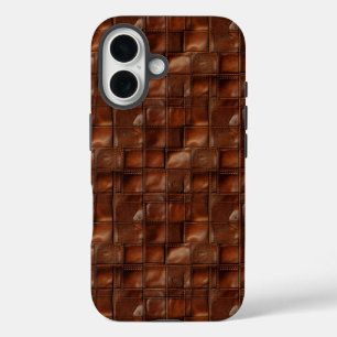 Classic Leather Texture iPhone 16 Case