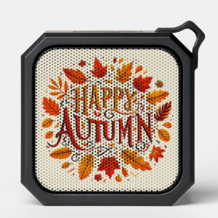 classic leaves & Happy Autumn Bluetooth Speaker