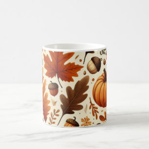 classic leaves/pumpkins/acorns Autumn Coffee Mug