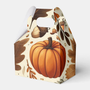 classic leaves/pumpkins/acorns Autumn Favor Boxes
