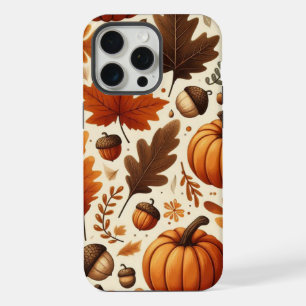 classic leaves/pumpkins/acorns Autumn iPhone 15 Pro Max Case
