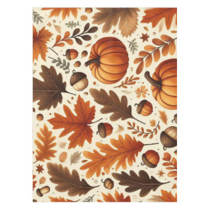classic leaves/pumpkins/acorns Autumn Tablecloth