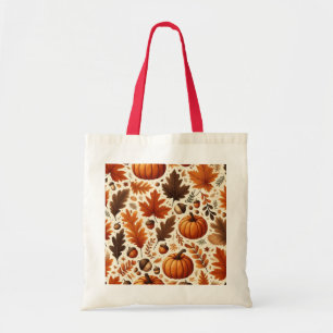classic leaves/pumpkins/acorns Autumn Tote Bag