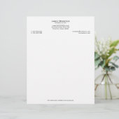 Classic Legal & Professional Business Black Letterhead (Standing Front)