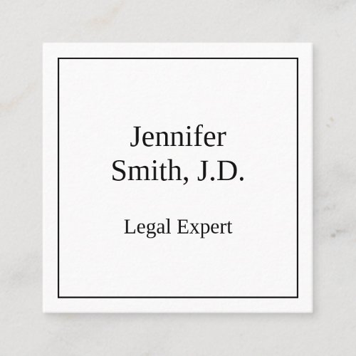 Classic Legal Professional Business Card