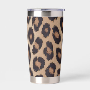 Classic Leopard Animal Print Brown Cheetah Insulated Tumbler