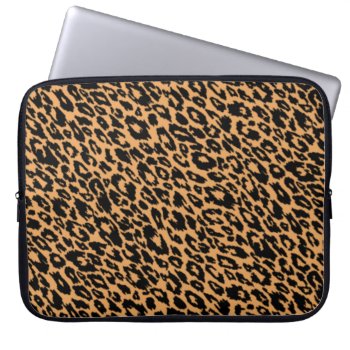Classic Leopard Laptop Sleeve by OrganicSaturation at Zazzle