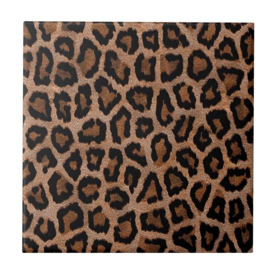 Classic Leopard Pattern Animal Print Ceramic Tile