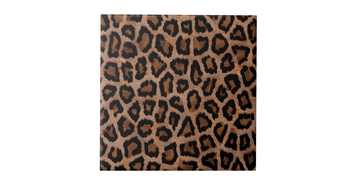 Classic Leopard Pattern Animal Print Ceramic Tile Zazzle