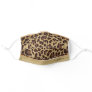 Classic Leopard Pattern Custom Name Calligraphy Adult Cloth Face Mask