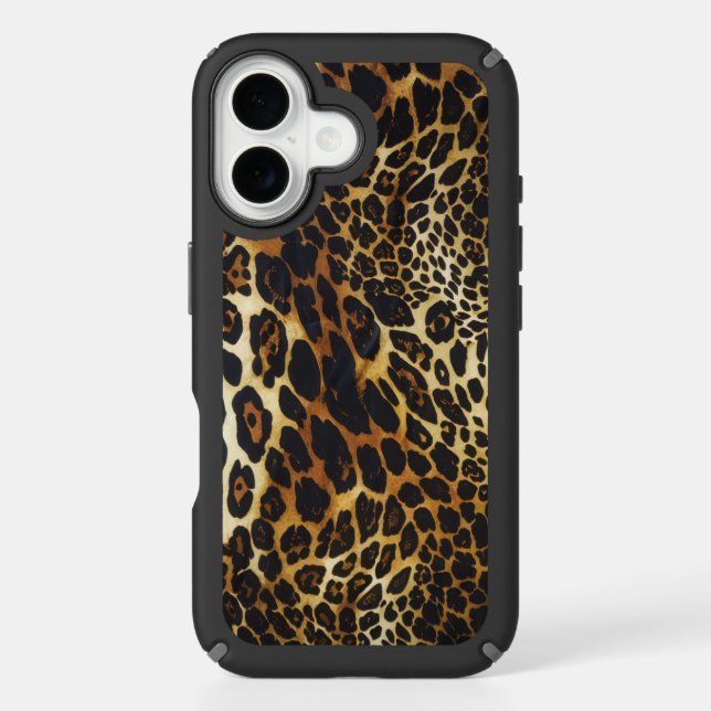 Classic Leopard Print Heavy Duty Phone Case (Front)