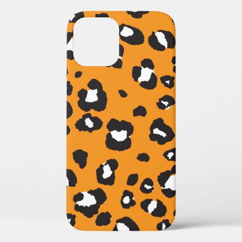 Classic Leopard Print Pattern iPhone 12 Case
