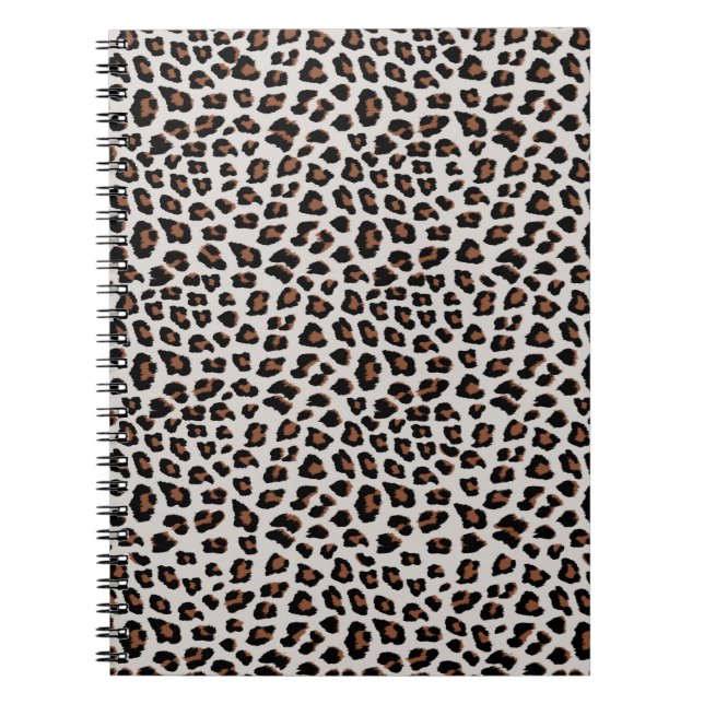 Classic Leopard Print Pattern Notebook (Front)