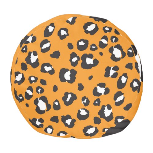 Classic Leopard Print Pattern Pouf