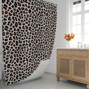 Classic Leopard Print Pattern Shower Curtain