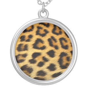 Classic Leopard Print Sterling Silver Nacklace Plated Necklace