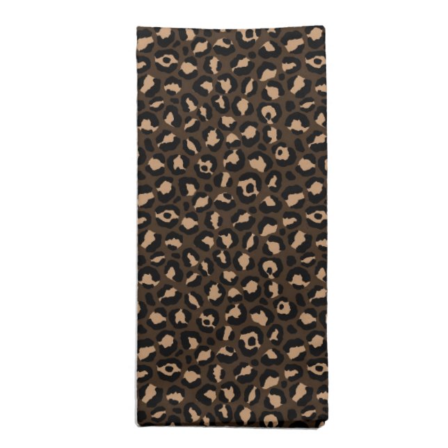 Classic Leopard Series Design 10 Cloth Napkin (Folded)