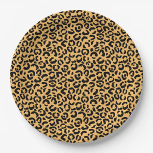Classic Leopard Series Design 14  Paper Plates