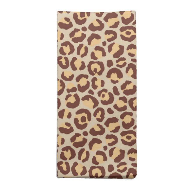 Classic Leopard Series Design 1    Cloth Napkin (Folded)