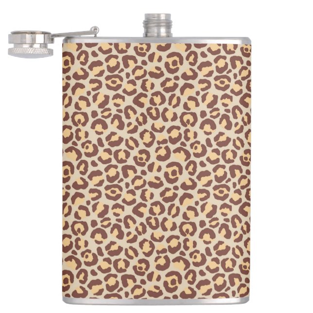 Classic Leopard Series Design 1 Flask (Opened)