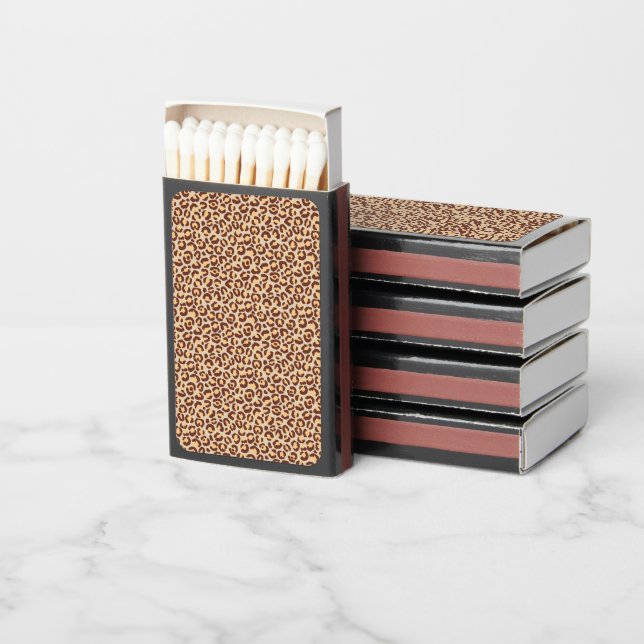 Classic Leopard Series Design 1 Matchboxes (Stacked)