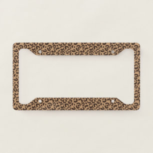 Classic Leopard Series Design 5 License Plate Frame