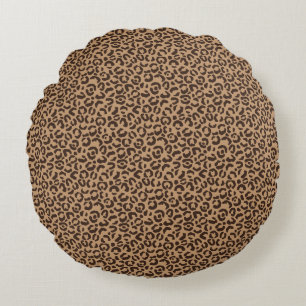 Classic Leopard Series Design 5 Round Pillow
