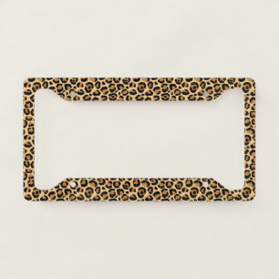 Classic Leopard Series Design 6 License Plate Frame