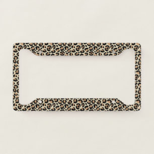 Classic Leopard Series Design 9  License Plate Frame