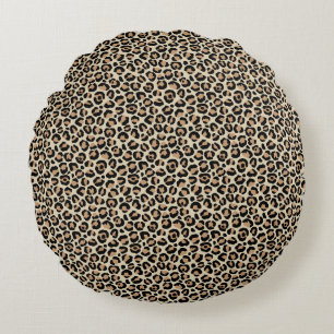 Classic Leopard Series Design 9 Round Pillow