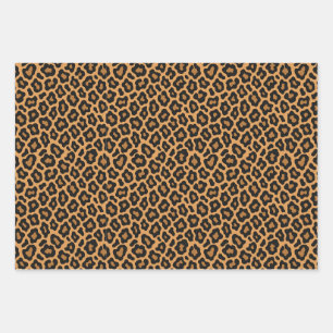 Classic Leopard Spots Seamless Pattern Wrapping Paper Sheets