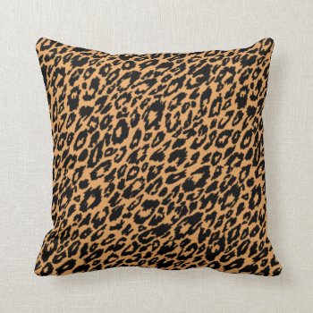 Classic Leopard Throw Pillow by OrganicSaturation at Zazzle