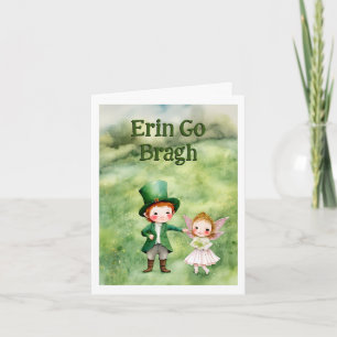 Classic Leprechaun & Fairy St. Patrick's Day Card
