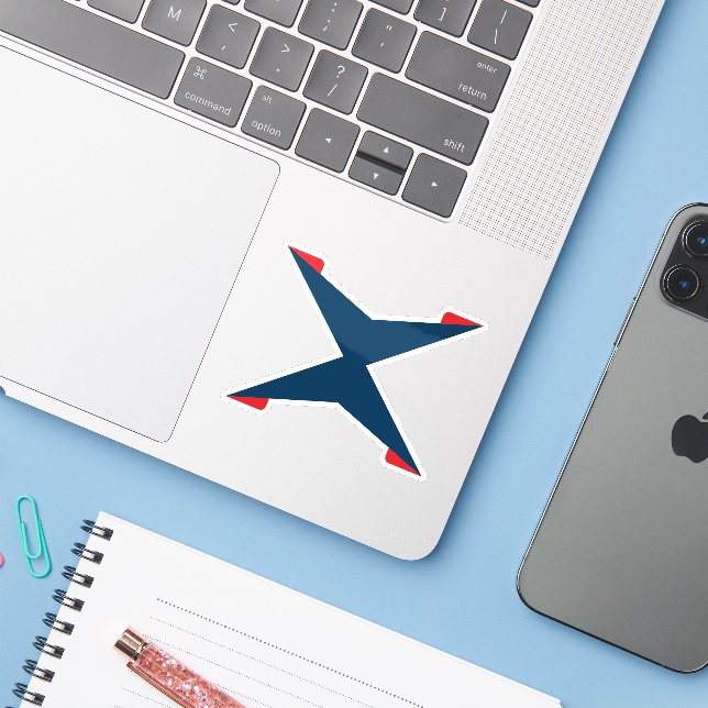 Classic Letter X Monogram Sticker (Laptop w/ iPhone)