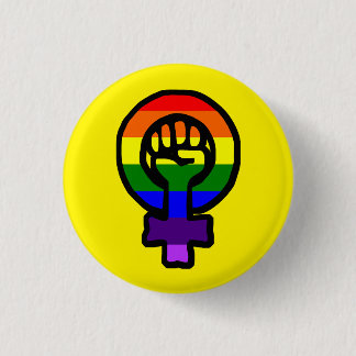 Classic LGBT Feminist Sign Button