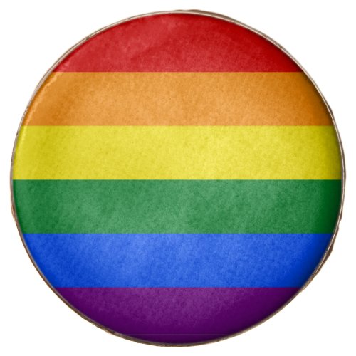 Classic LGBTQ Gay Pride Rainbow Flag Chocolate Covered Oreo