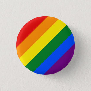 Classic LGBTQ Rainbow Pride Flag Button