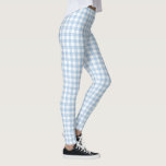 Classic Light Blue and White Plaid Pattern Leggings<br><div class="desc">Classic light blue and white plaid pattern is made of baby blue, white and light blue squares with thin lines of white dividing the colored squares. To see the design Light Blue and White Plaid Pattern on other items, click the "Rocklawn Arts" link below. Digitally created image. Copyright ©Claire E....</div>