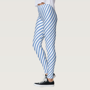 CLASSIC LIGHT BLUE STRIPED LEGGINGS