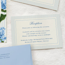 Classic Light Blue Stripes Reception