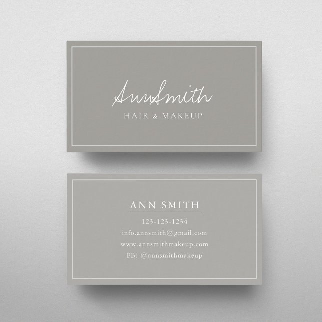 Classic Light Gray Business Card (Creator Uploaded)