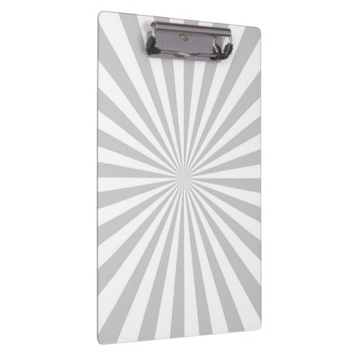 Classic Light Grey Burst Spinning Wheel Clipboard