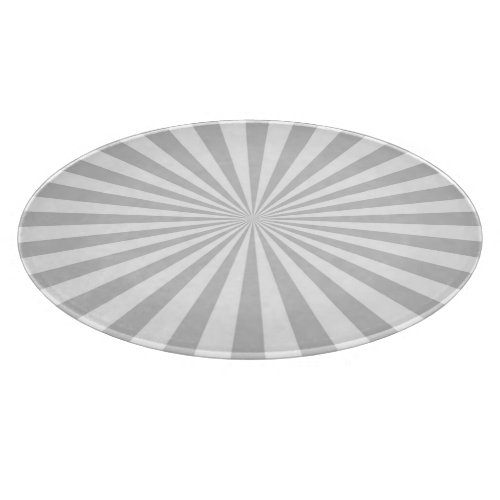 Classic Light Grey Burst Spinning Wheel Cutting Board