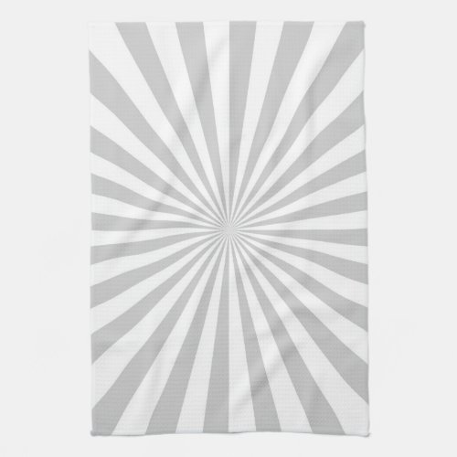 Classic Light Grey Burst Spinning Wheel Towel