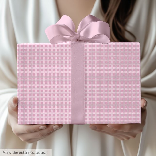 Classic Light Pink & White 70th Birthday Gift Wrap (Classic Light Pink & White 70th Birthday Gift Wrap)