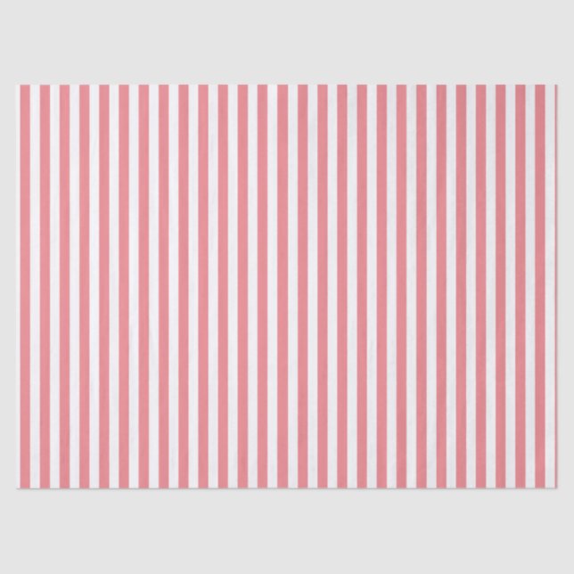 CLASSIC LIGHT RED STRIPED TISSUE PAPER (Front)
